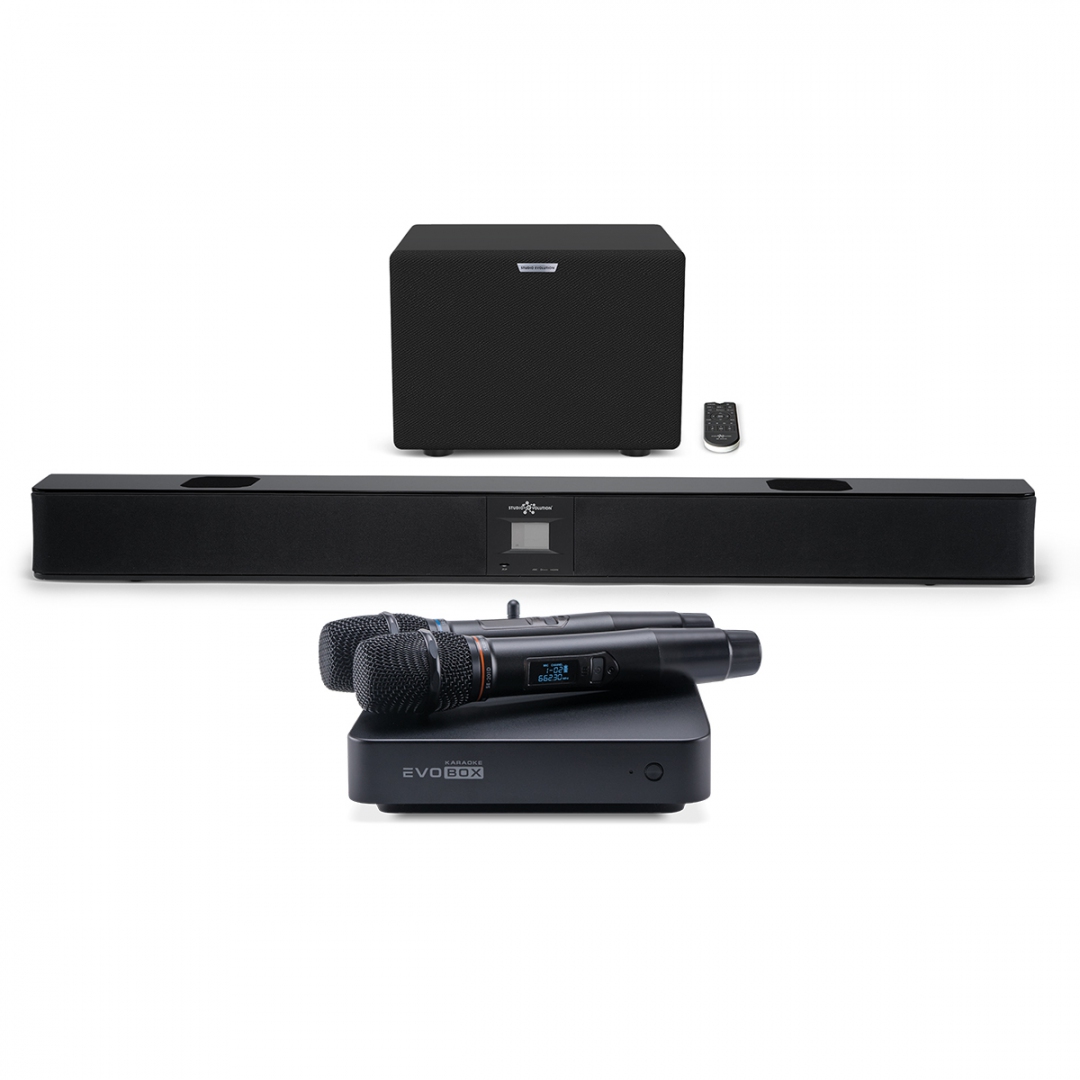 караоке-комплект EVOBOX Plus + EvoSound Bar (саундбар с караоке) в Пласте