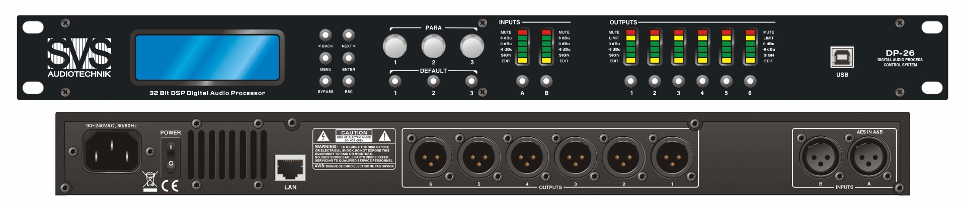 SVS Audiotechnik DP-26 Цифровой процессор: 2 входа 6 выходов в Пласте