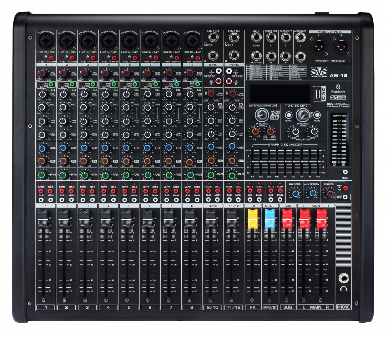 SVS Audiotechnik mixers AM-12 Микшерный пульт аналоговый, 12-канальный в Пласте